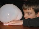 Blowing bubble with a polymer