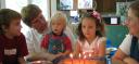 Blowing out candles