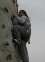 Maryam climbing