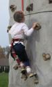 Andrea climbing