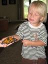 Adrian held another butterfly!