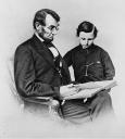 President Lincoln and his son