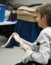 A albino snake